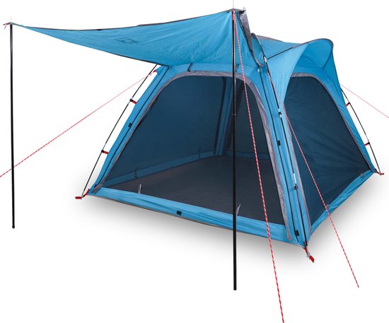 vidaXL - Tent - 4-persoons - waterdicht - snelontgrendeling - blauw van Vidaxl