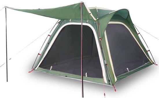 vidaXL - Tent - 4-persoons - waterdicht - snelontgrendeling - groen van Vidaxl