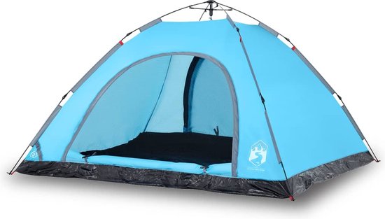 vidaXL - Tent - 5-persoons - snelontgrendeling - blauw van Vidaxl