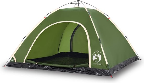 vidaXL - Tent - 5-persoons - snelontgrendeling - groen van vidaXL