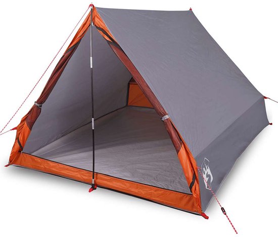 vidaXL - Tent - A-frame - 2-persoons - waterdicht - grijs van Vidaxl