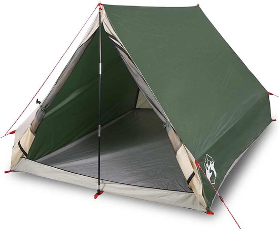 vidaXL - Tent - A-frame - 2-persoons - waterdicht - groen van VidaXL