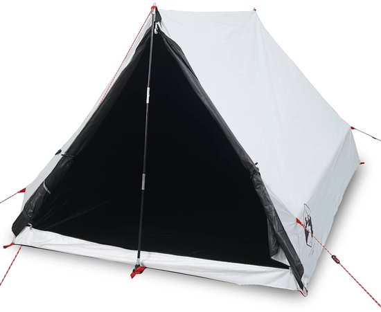 vidaXL - Tent - A-frame - 2-persoons - waterdicht - verduisterend - stof - wit van VidaXL