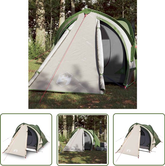 vidaXL Tent - Kampeer Tent - Koepeltent 2-persoons waterdicht groen - Koepeltent - Outdoor Tent - Reis Tent van Merkloos