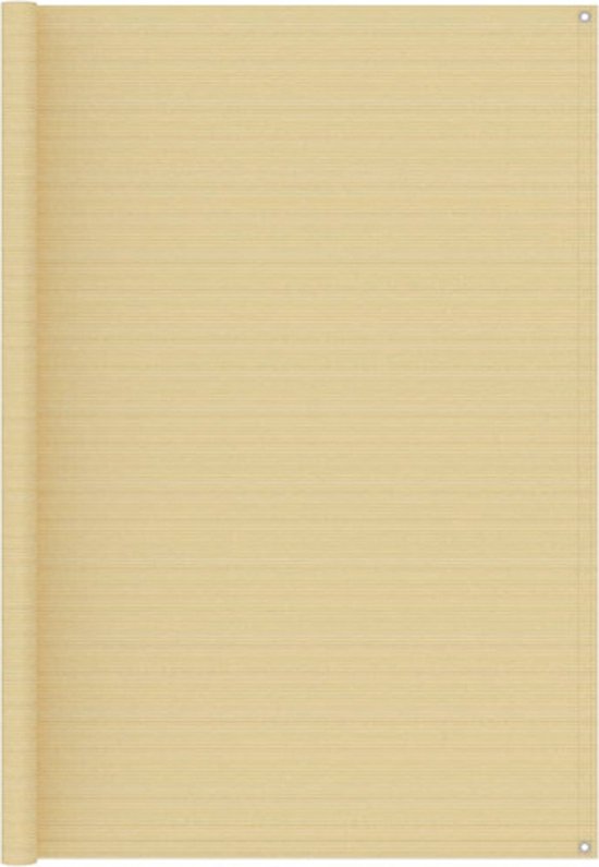 vidaXL - Tenttapijt - 200x400 - cm - beige van Merkloos
