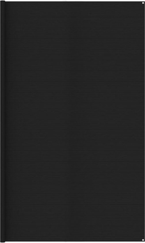 vidaXL - Tenttapijt - 400x400 - cm - HDPE - zwart van VidaXL