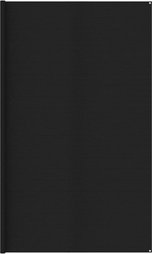 vidaXL - Tenttapijt - 400x700 - cm - HDPE - zwart van Merkloos