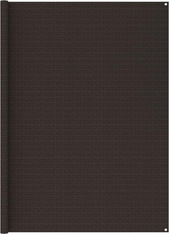 vidaXL - Tenttapijt - 400x800 - cm - HDPE - bruin van Merkloos