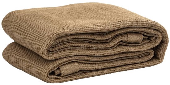 vidaXL - Tenttapijt - 400x800 - cm - HDPE - taupe van Merkloos