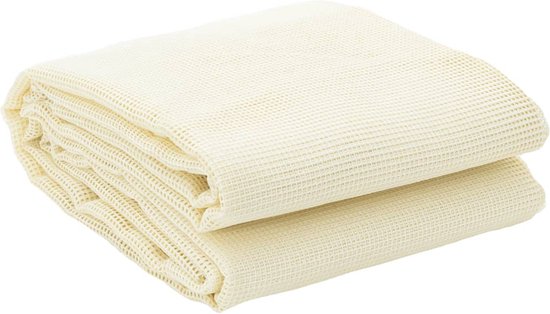 vidaXL - Tenttapijt - 4x2,5 - m - crèmekleurig van Merkloos