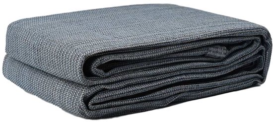 vidaXL - Tenttapijt - Blauw - en - Grijs - 600 - × - 300 - cm - Polyetheen