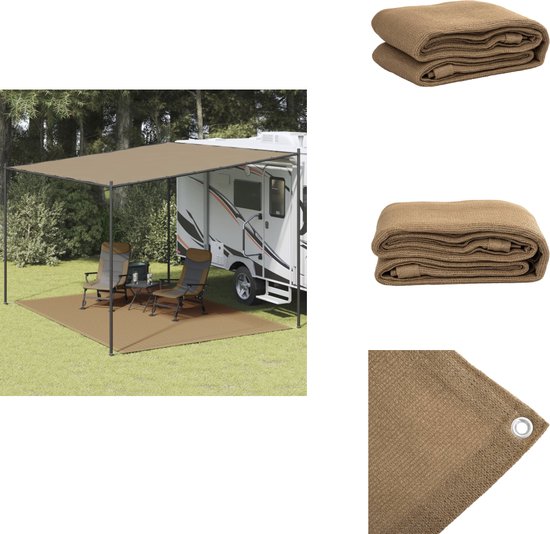 vidaXL Tenttapijt - Tenttapijten - Tent Tapijt - Tent Tapijten - Tenttapijt 300x400 cm taupe