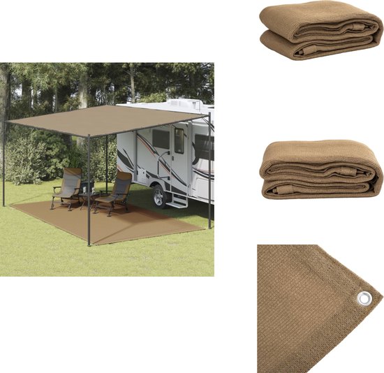 vidaXL Tenttapijt - Tenttapijten - Tent Tapijt - Tent Tapijten - Tenttapijt 300x600 cm taupe van Merkloos