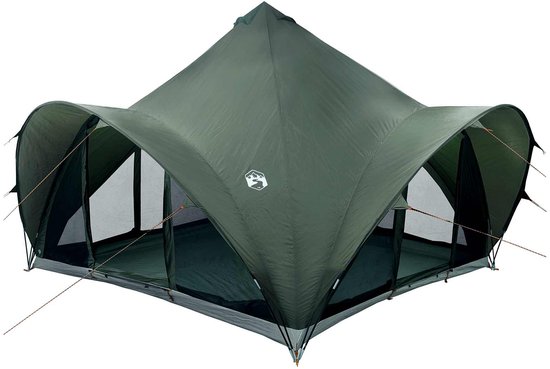 vidaXL - Tipi - Tent - 6.0-persoons - Legergroen - Polyester - en - Staal