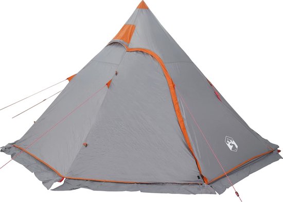 vidaXL - Tipitent - 5-persoons - waterdicht - grijs van vidaXL