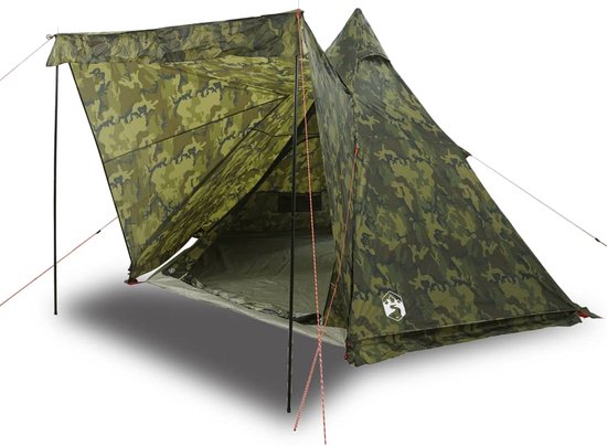 vidaXL - Tipitent - 6-persoons - camouflage - waterdicht van vidaXL
