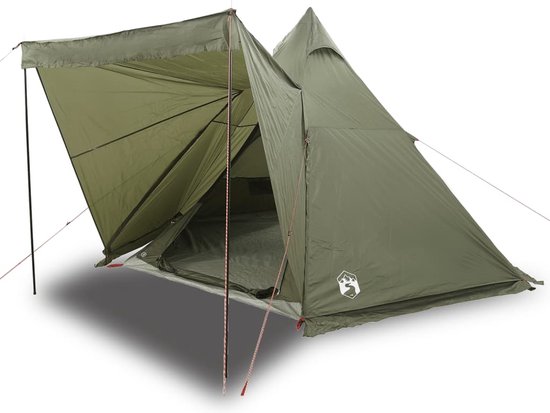 vidaXL - Tipitent - 6-persoons - waterdicht - olijfgroen van vidaXL