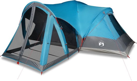 vidaXL - Tipitent - voor - gezin - 8-persoons - waterdicht - blauw van Vidaxl