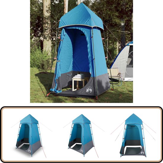 vidaXL - Toilettent - waterdicht - blauw van Merkloos