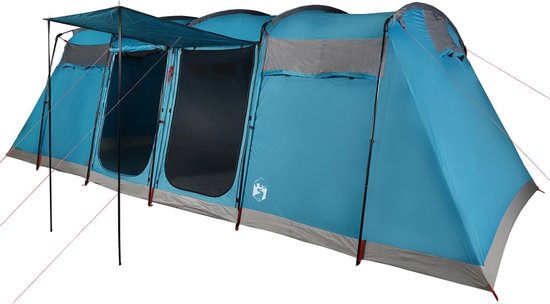 vidaXL - Tunneltent - 10-persoons - waterdicht - blauw van vidaXL