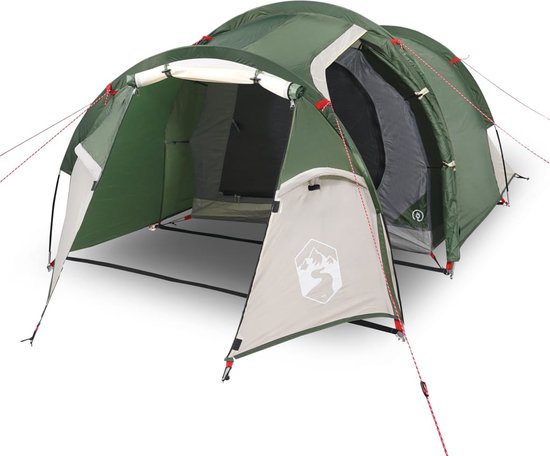 vidaXL - Tunneltent - 2-persoons - waterdicht - groen van vidaXL