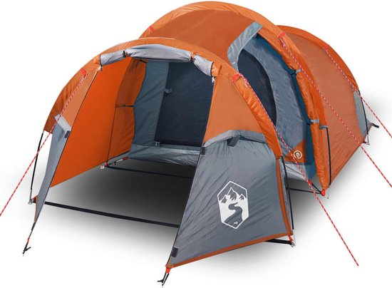vidaXL - Tunneltent - 2-persoons - waterdicht - oranje van vidaXL