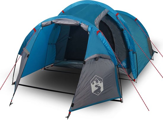 vidaXL - Tunneltent - 3-persoons - waterdicht - blauw van VidaXL