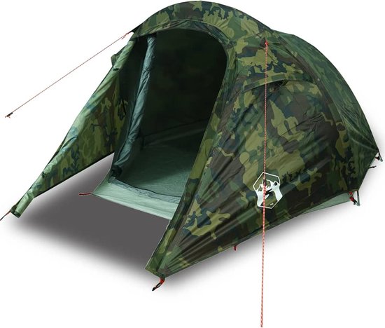 vidaXL - Tunneltent - 3-persoons - waterdicht - camouflage van VidaXL