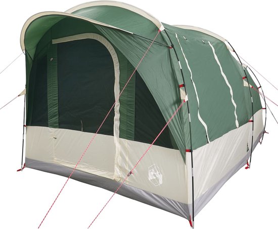 vidaXL - Tunneltent - 3-persoons - waterdicht - groen van vidaXL