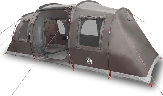 vidaXL - Tunneltent - 4-persoons - waterdicht - bruin van Merkloos