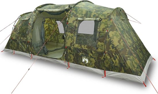 vidaXL - Tunneltent - 4-persoons - waterdicht - camouflage van vidaXL
