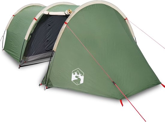 vidaXL - Tunneltent - 4-persoons - waterdicht - groen van vidaXL