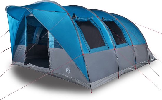 vidaXL - Tunneltent - 5-persoons - waterdicht - blauw van vidaXL