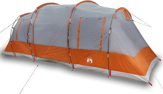 vidaXL - Tunneltent - 6-persoons - waterdicht - grijs van vidaXL