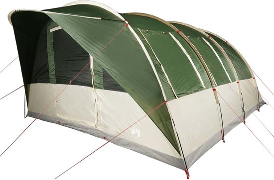 vidaXL - Tunneltent - 7-persoons - waterdicht - groen van vidaXL