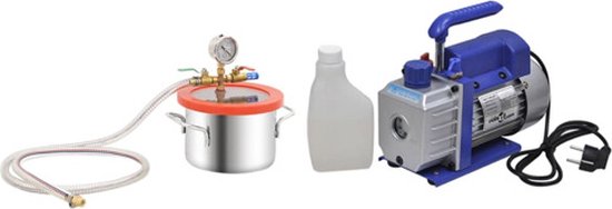 vidaXL Vacuümkamer met 1-traps pomp 3.7 L van Vidaxl