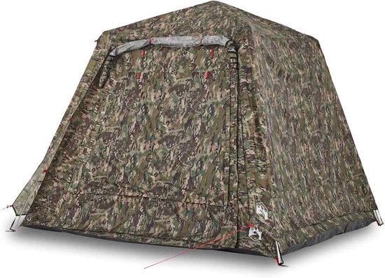 vidaXL - Vistent - 4-persoons - snelontgrendeling - camouflage van Merkloos