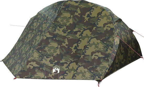 vidaXL - Vistent - met - dak - Camouflage - 514 - x - 465 - x - 187 - cm - Polyester van Vidaxl