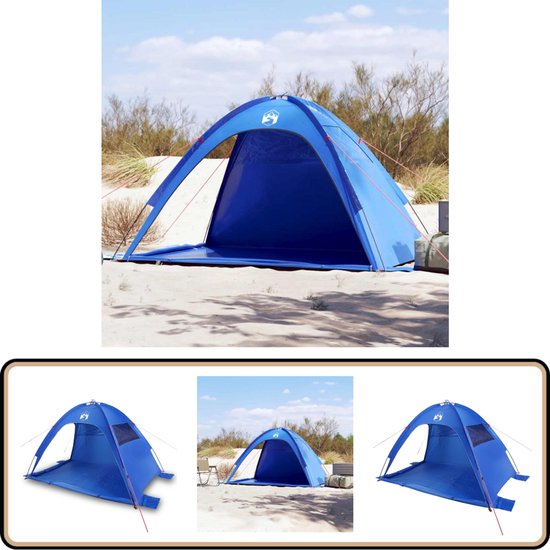 vidaXL Waterdichte Strandtent Azuurblauw Strandtent - Parasol - Beachtent - Zonnezegel - Watersport van VidaXL