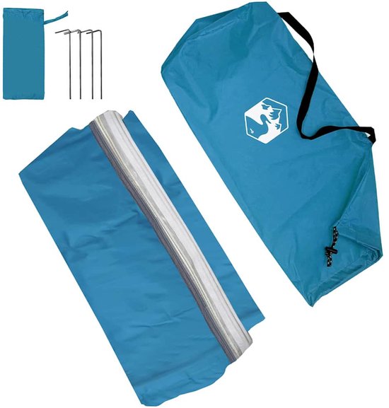vidaXL - Waterdichte - Tarp - met - dak - Blauw van VidaXL