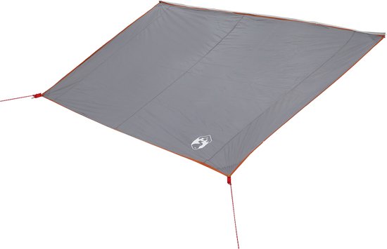vidaXL - Waterdichte - Tarp - met - dak - Grijs - en - Oranje van Merkloos