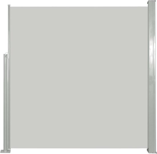 vidaXL - Windscherm - uittrekbaar - 140x300 - cm - crÃ¨mekleurig van vidaXL