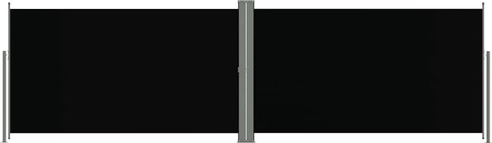 vidaXL - Windscherm - uittrekbaar - 180x600 - cm - zwart van vidaXL