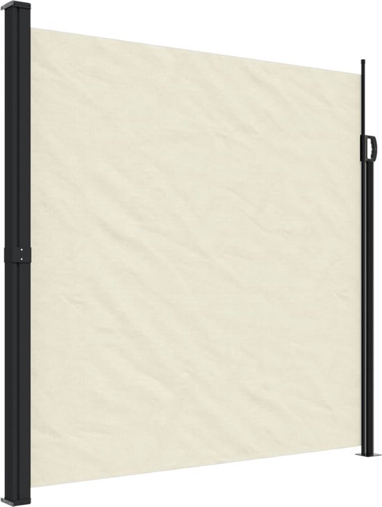 vidaXL - Windscherm - uittrekbaar - 200x300 - cm - crèmekleurig van VidaXL