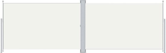 vidaXL - Windscherm - uittrekbaar - 200x600 - cm - crÃ¨mekleurig van vidaXL