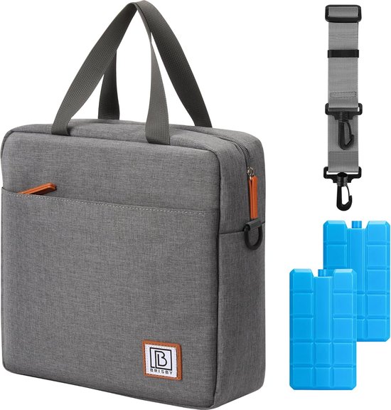 Vierlaagse geïsoleerde koeltas - Lunchtas 7 liter - Donkergrijs van VIER