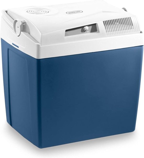 VIN® Koelbox Elektrisch 12v 230 Volt - Elektrische Koelbox - Elektrische Koelbox 12 en 230 Volt - Koelbox Elektrisch voor in de Auto – met ECO Modus -23L - Blauw van Merkloos