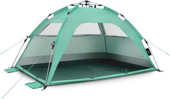VIN® Strandtent uv Bescherming - Strandtent Baby Pop Up – Strandtentje Snel Op te zetten – Strandschelp – Strand Tent – Zonbescherming – Pop Up Tent - Voor in de Tuin, Strand, Vissen Etc - Mint van Merkloos