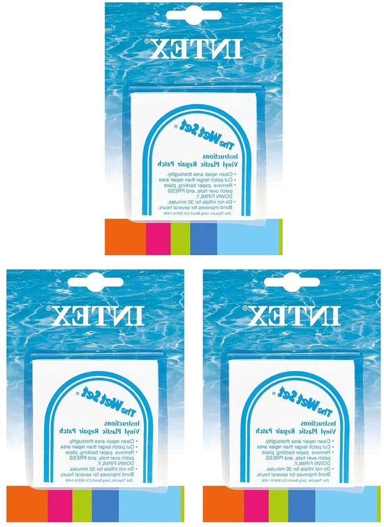 Vinyl Reparatie Set - Zelfklevende Patches - Zwembad Onderhoud - Snel en Eenvoudig - 18 Stuks - Transparant