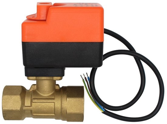 Virtubuy - Electric Ball Valve - Motorized 2 Way - Geschikt voor AC 220V - 3/4 inch - Voor water en verwarmingssystemen - Betrouwbare controle van Merkloos